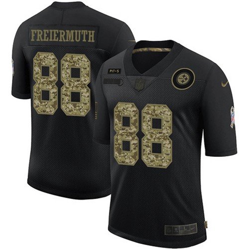 Steelers Pat Freiermuth Black Camo Retro Salute To Service Jersey US