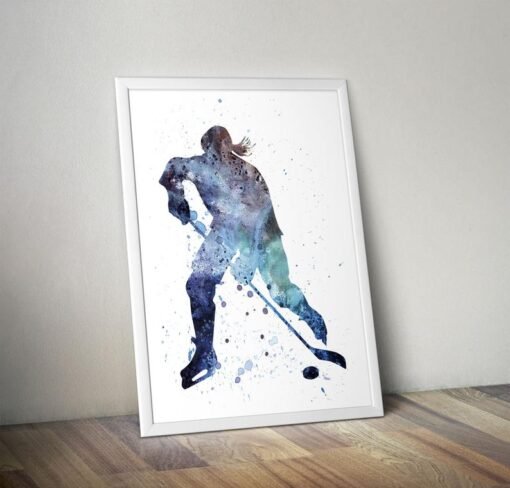 American Hockey Wall Art - H147