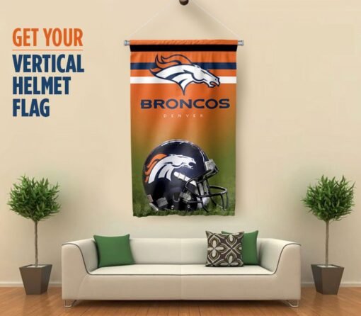 Broncos Helmet Flag