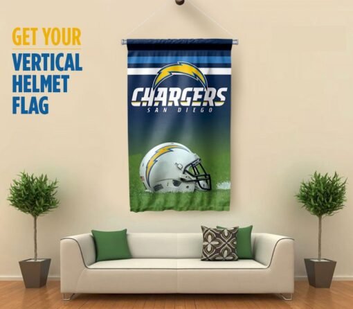 Chargers Helmet Flag