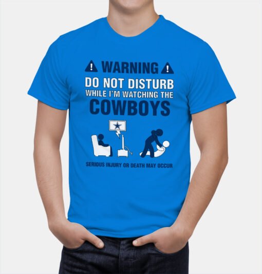 Cowboys Warning T-Shirt - Image 5