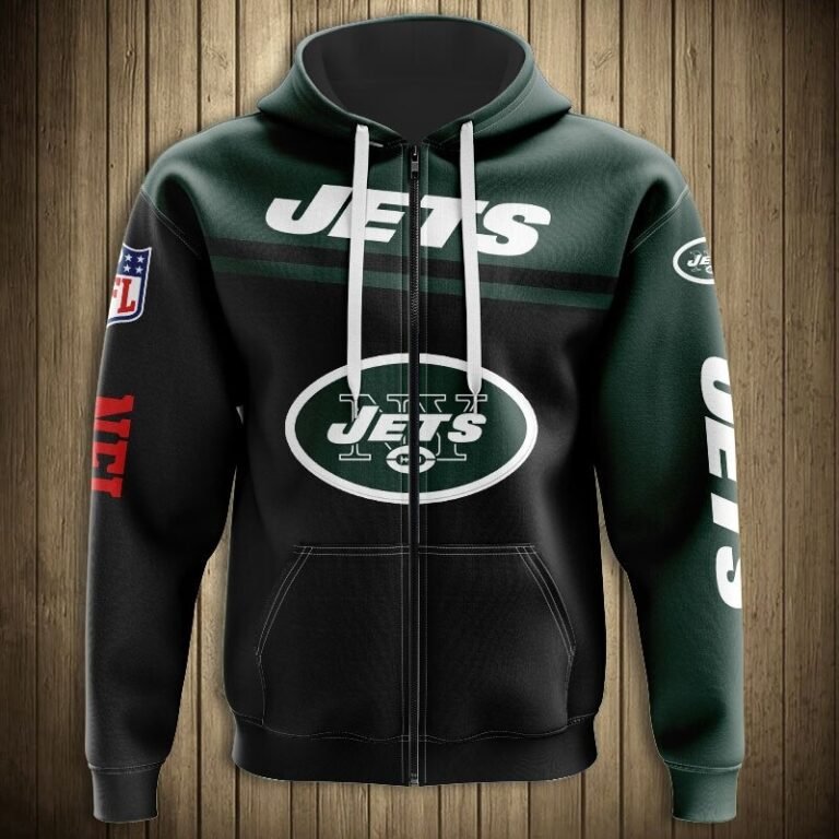 Jets Zip Up Hoodie