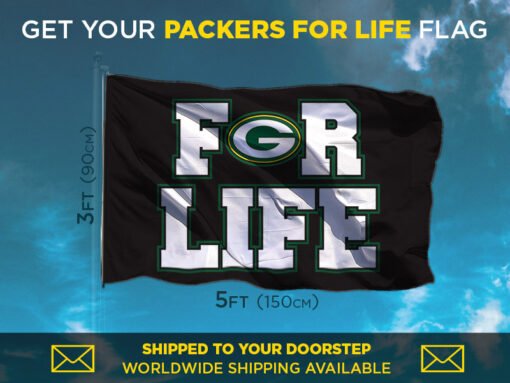 Packers For Life Flag