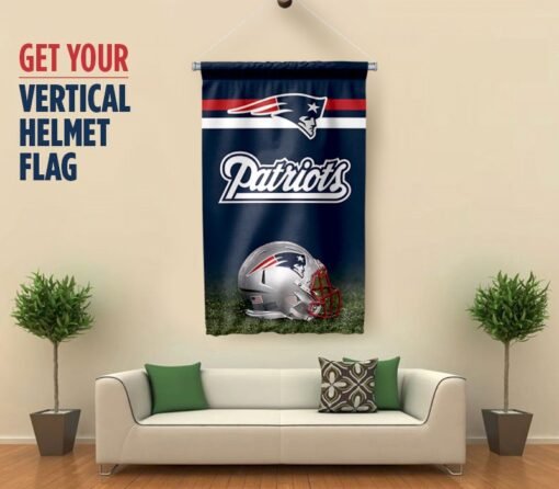 Patriots Helmet Flag