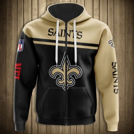 Saints Zip-Up Hoodie