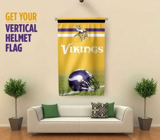 Vikings Helmet Flag