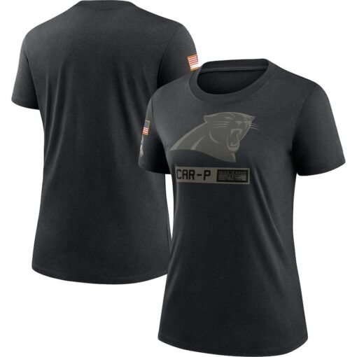 Panthers All-Black Salute To Service T-Shirt - Image 2