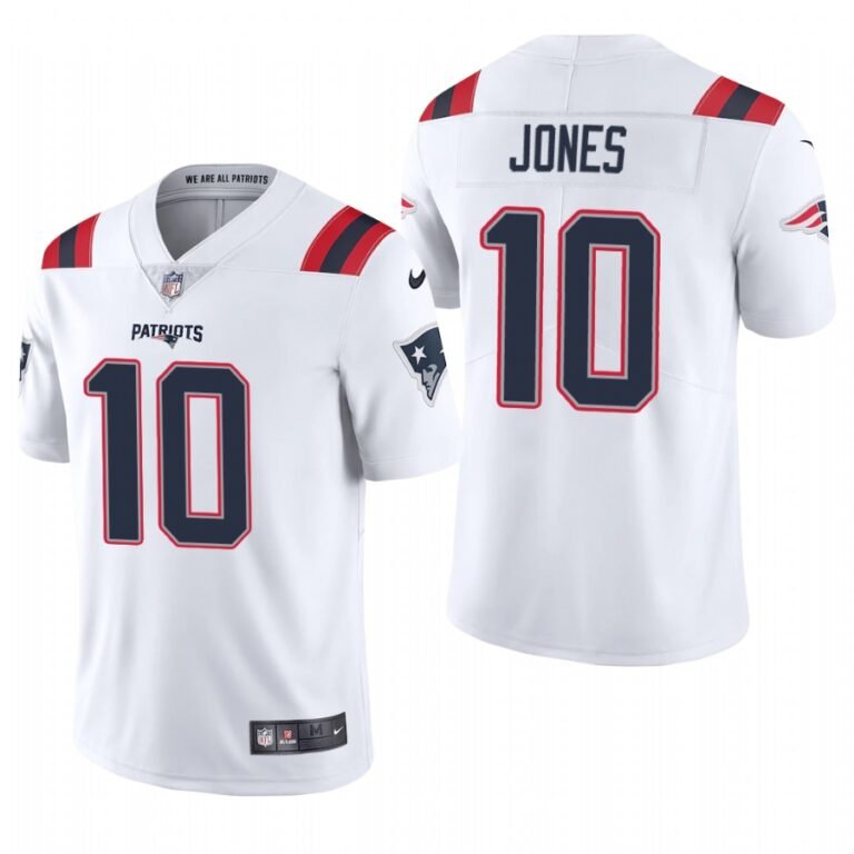 Mac Jones New England Patriots Nike Vapor Limited Jersey - White