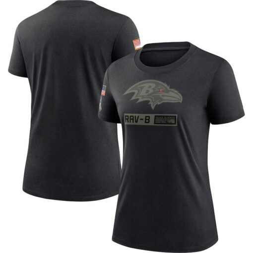 Ravens All-Black Salute To Service T-Shirt - Image 2