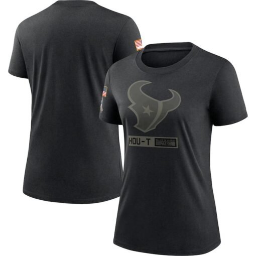 Texans All-Black Salute To Service T-Shirt - Image 2