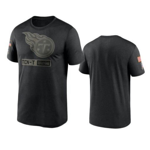 Titans All-Black Salute To Service T-Shirt