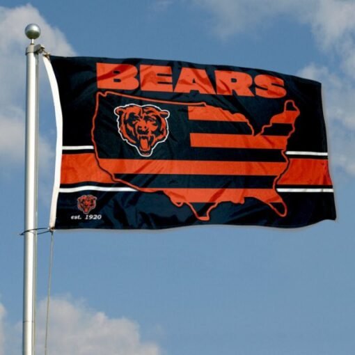 Bears USA American Stripes Flag - Image 2