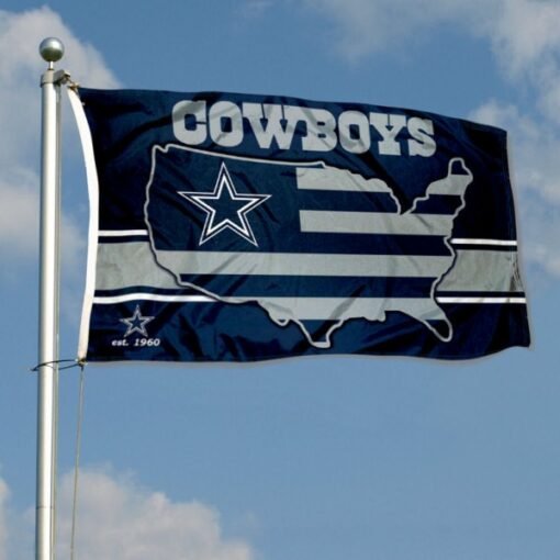 Cowboys USA American Stripes Flag - Image 2