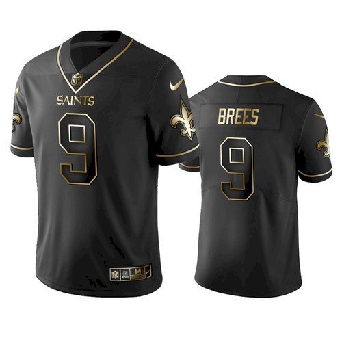 Saints Drew Brees All Black Golden Edition Jersey Us Sports Nation