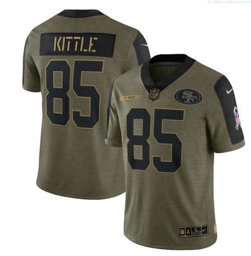 Niners George Kittle 2021 Limited Salute To Service Jersey – US Sports ...