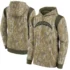 Chargers Camo 2021 Salute To Service Therma Performance Pullover Hoodie - Man, S