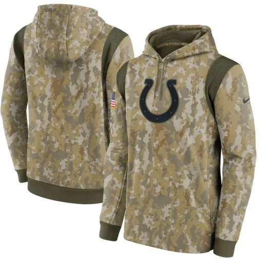 Colts Camo 2021 Salute To Service Therma Performance Pullover Hoodie