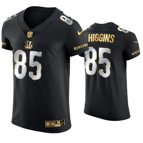 Bengals Tee Higgins All-Black Golden Edition Jersey – US Sports Nation