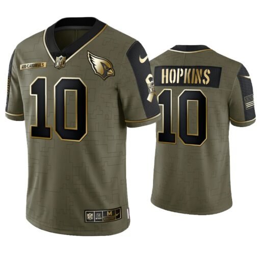 Cardinals DeAndre Hopkins 2021 Salute To Service Golden Edition Jersey