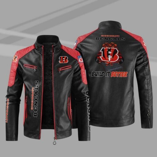 Bengals Thick Leather Jacket