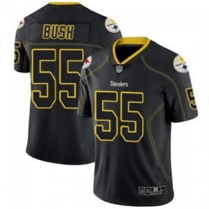 Steelers Devin Bush Lights Out Color Rush Jersey â US Sports Nation