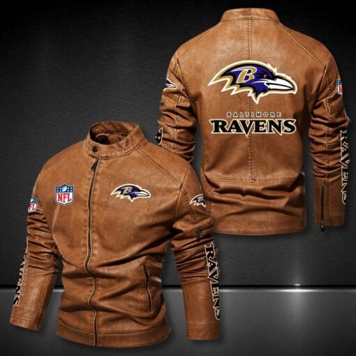 Ravens Thick Leather Jacket - Image 2