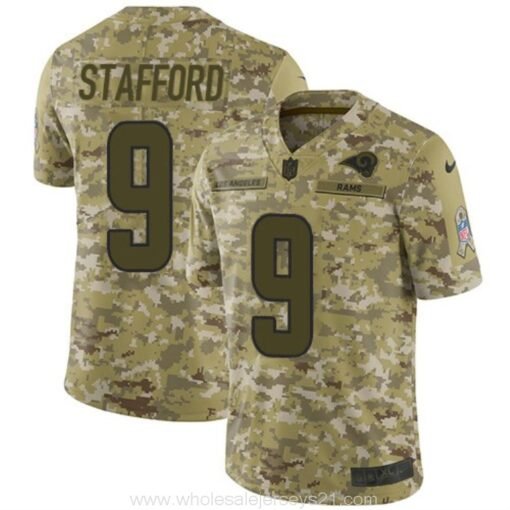 Rams Matthew Stafford All-Camo Retro STS Limited Jersey