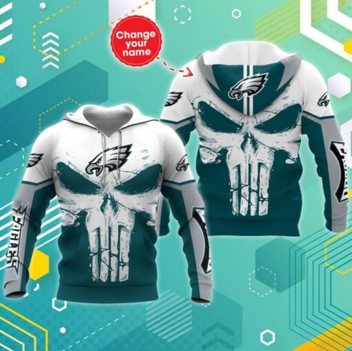 Eagles Custom "Punisher" Pullover Hoodie