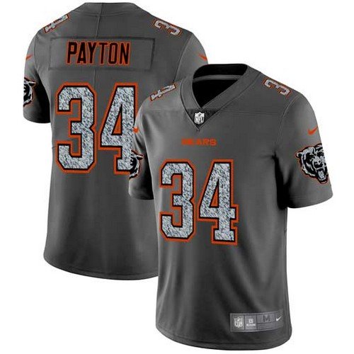 Bears Walter Payton Gray Static Fashion Jersey – US Sports Nation