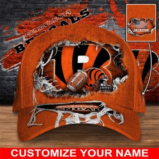 Bengals Custom Adjustable Hat - Image 2