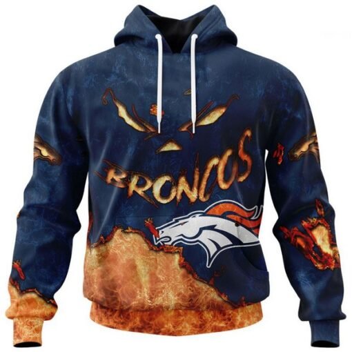 Broncos Custom Halloween Pullover Hoodie