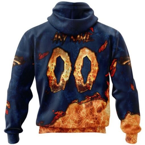 Broncos Custom Halloween Pullover Hoodie - Image 2