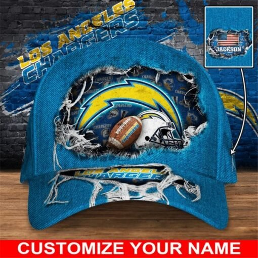 Chargers Custom Adjustable Hat - Image 2