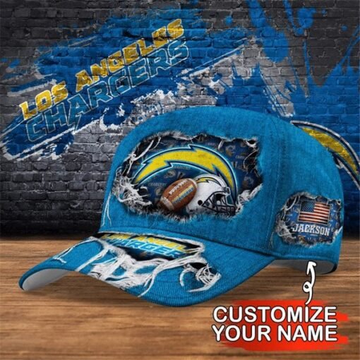 Chargers Custom Adjustable Hat