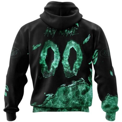 Jets Custom Halloween Pullover Hoodie - Image 2