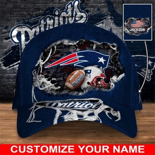 Patriots Custom Adjustable Hat - Image 2