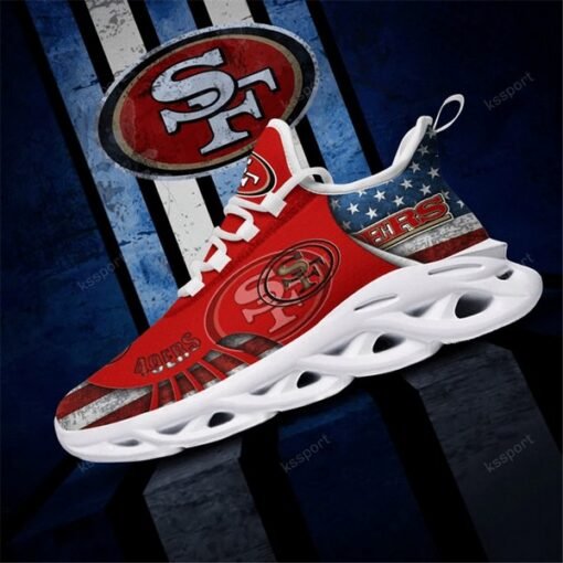 49ers Full Print US Flag Shoes