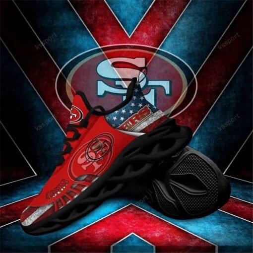 49ers Full Print US Flag Shoes - Image 3