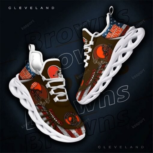 Browns Full Print US Flag Shoes - Image 2