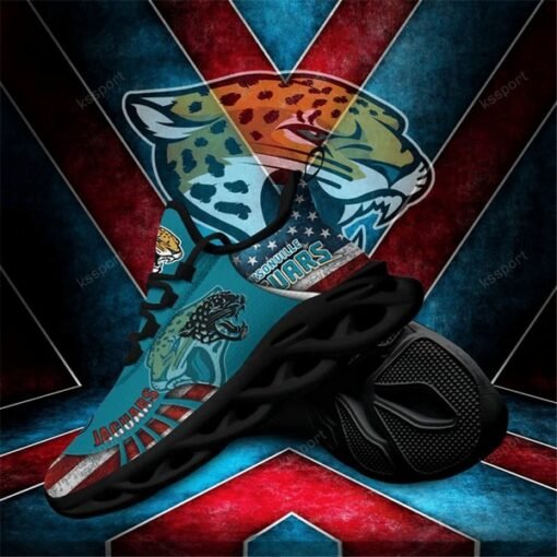 Jaguars Full Print US Flag Shoes - Image 3