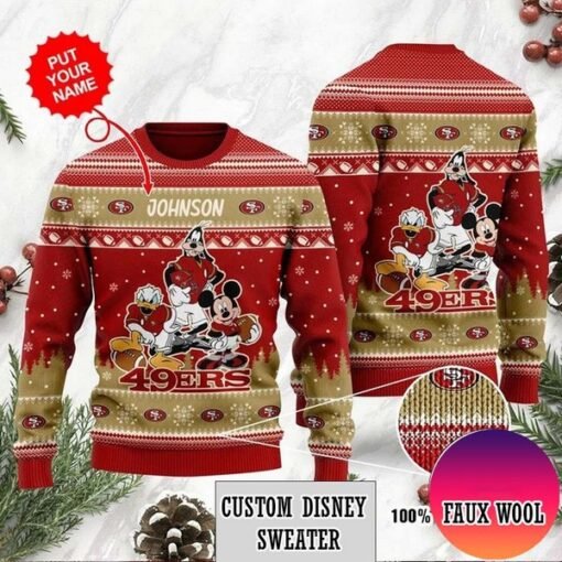 49ers Personalized Disney Pullover Sweatshirt