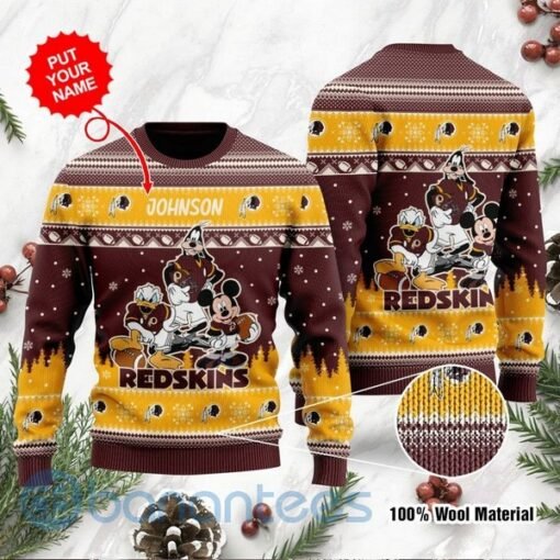 Redskins Personalized Disney Pullover Sweatshirt