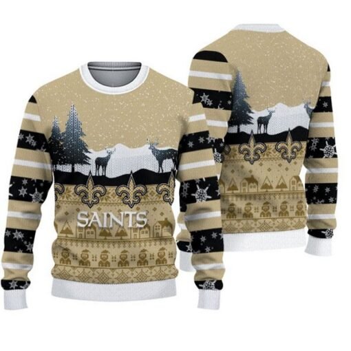 Saints Christmas Pullover Sweatshirt