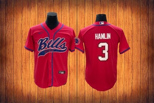 Bills Damar Hamlin Baseball Styled Jersey