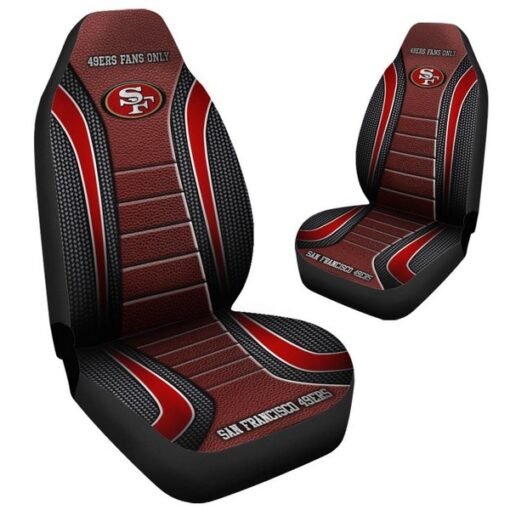 49ers Universal Car Front Seat Cover - SET OF 2 - Image 2