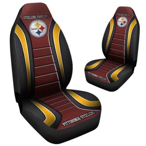 Steelers Universal Car Front Seat Cover - SET OF 2 - Image 2