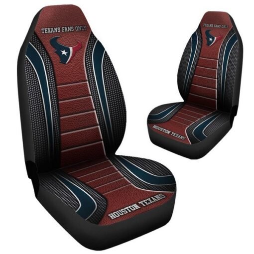 Texans Universal Car Front Seat Cover - SET OF 2 - Image 2