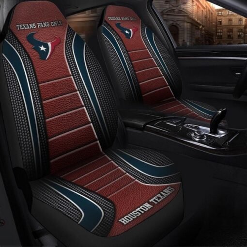 Texans Universal Car Front Seat Cover - SET OF 2