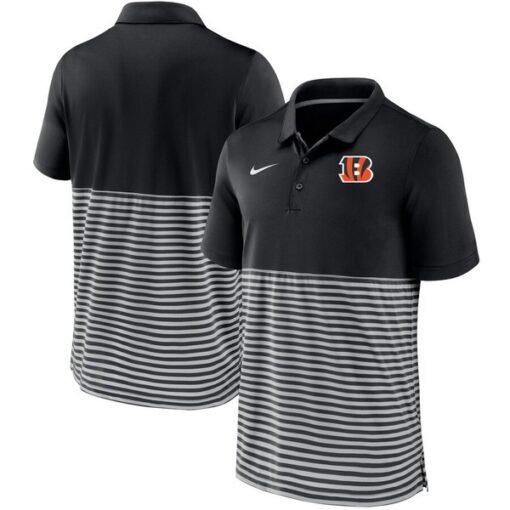 Bengals Striped Polo Shirt