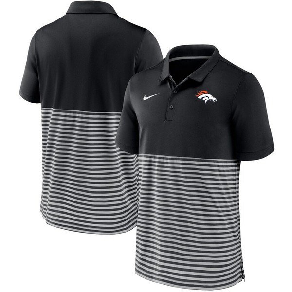Broncos Striped Polo Shirt US Sports Nation